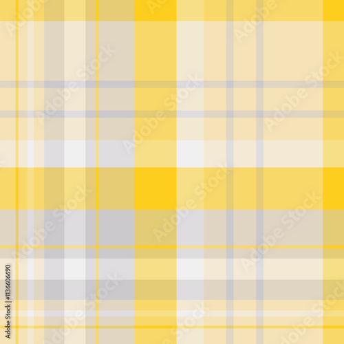 Fotografi Seamless pattern in marvellous yellow and gray colors for plaid, fabric, textile, clothes, tablecloth and other things