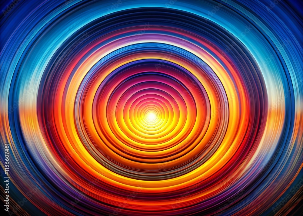 Psychedelic Concentric Circles Abstract Background - Mesmerizing Silhouette Art Psychedelic Concentric Circles Abstract Background - Mesmerizing Silhouette Art