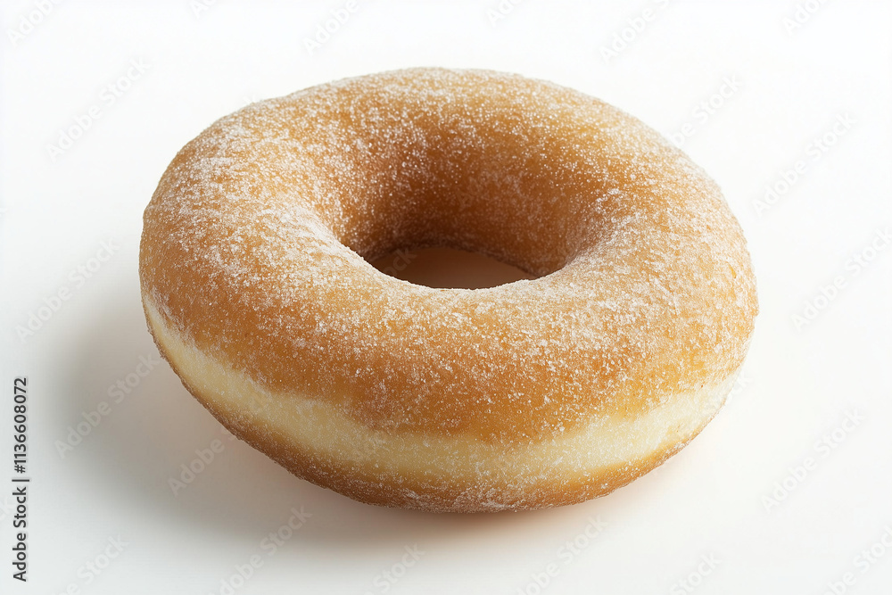Fresh baked bagel isolated on white background, Selective focus plain donut with icing sugar on white, Fried bread with sugar sprinkle. Fresh baked bagel isolated on white background, Selective focus plain donut with icing sugar on white, Fried bread with sugar sprinkle.
