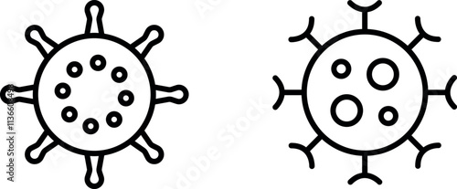 "Corona Virus Icon Design for Health and Safety Awareness"