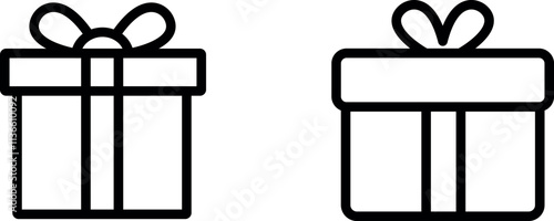 "Charming Gift Icon Design for Celebrations and Giving"
