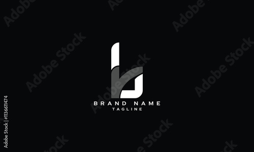 BR, RB, Abstract initial monogram letter alphabet logo design photo