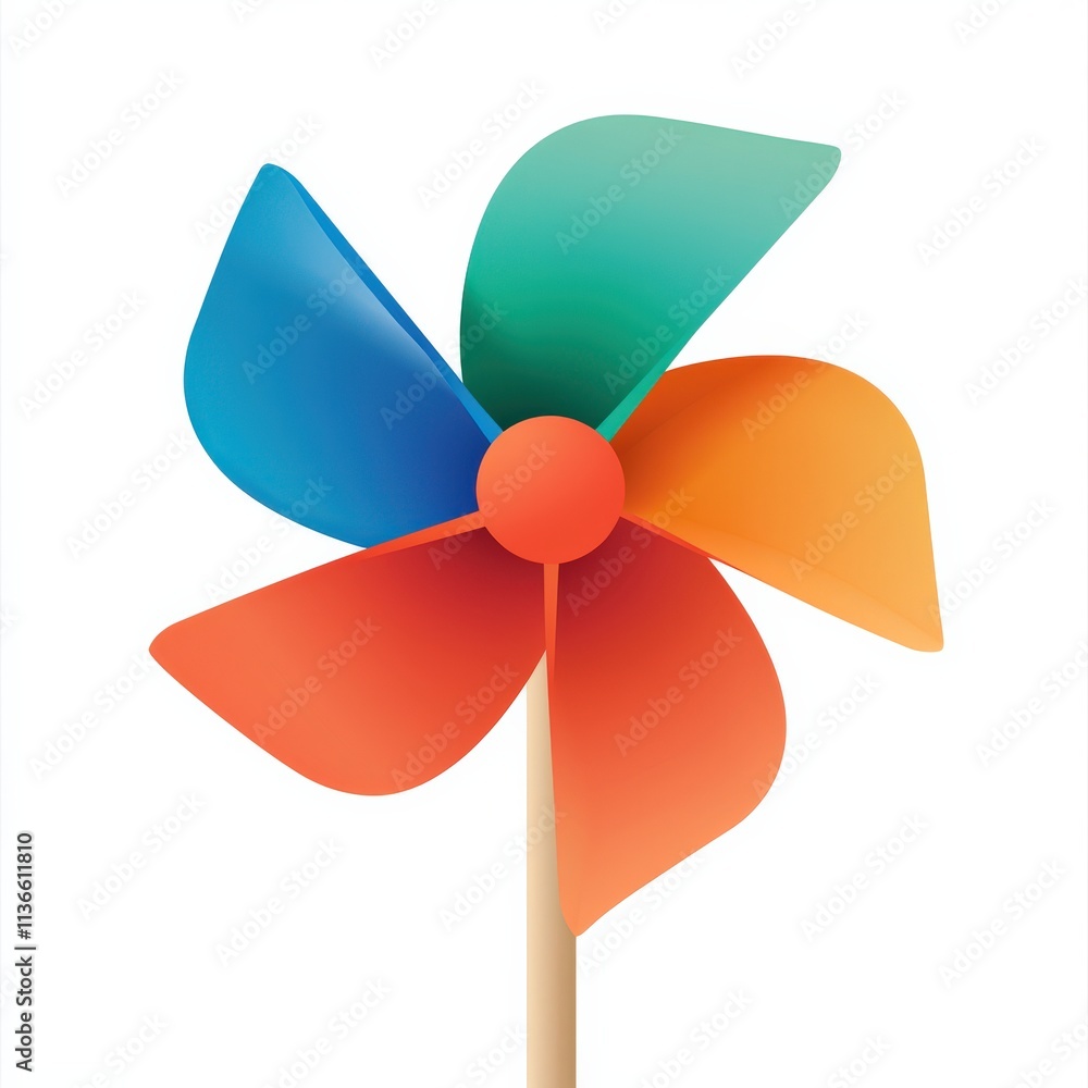 A colorful pinwheel with four vibrant blades, set against a plain background, evokes a playful and cheerful atmosphere. A colorful pinwheel with four vibrant blades, set against a plain background, evokes a playful and cheerful atmosphere.