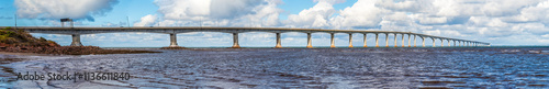 Photos A panorama view from the waters edge across the Confederation bridge, Prince Edw