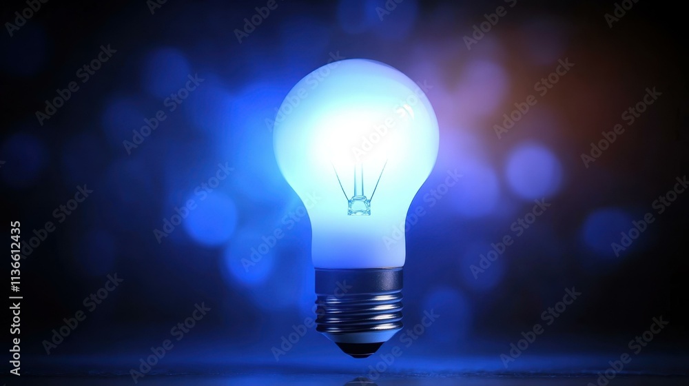 Modern Tech Gadgets A smart light bulb with adjustable color temperature and voice control Isolated solo on plain background Modern Tech Gadgets A smart light bulb with adjustable color temperature and voice control Isolated solo on plain background