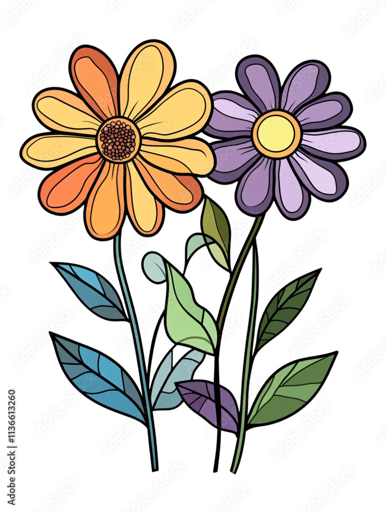 A hand-drawn flat design of a simple flower, isolated on a transparent background, perfect for floral, minimalist, or illustration-themed designs. A hand-drawn flat design of a simple flower, isolated on a transparent background, perfect for floral, minimalist, or illustration-themed designs.