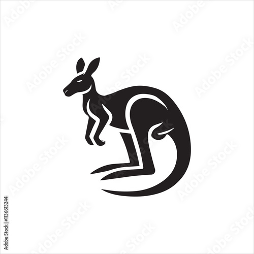 kangaroo vector illustration