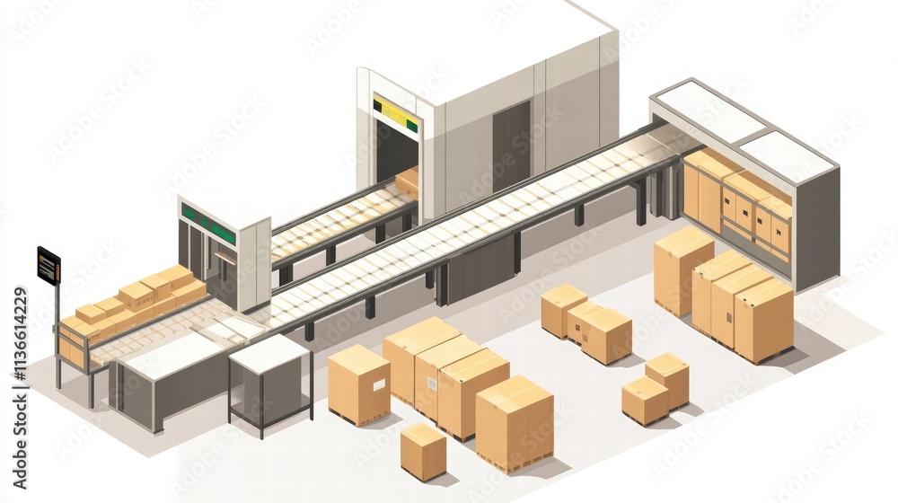 automated warehouse conveyor system and packaging automated warehouse conveyor system and packaging