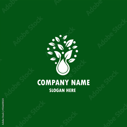 Leaf Flower Tree monoline. Universal creative premium symbol. Vector sign icon logo template. Vector illustration photo