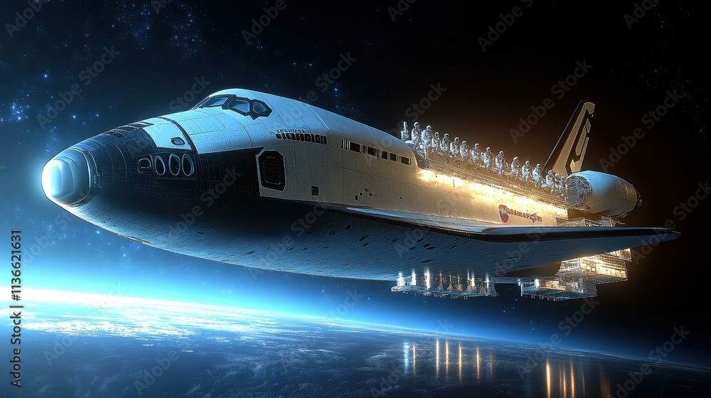 Space Tourism Concept Art A space shuttle transporting tourists to a space station for an extended stay One main object high quality very detailed Professional image Space Tourism Concept Art A space shuttle transporting tourists to a space station for an extended stay One main object high quality very detailed Professional image