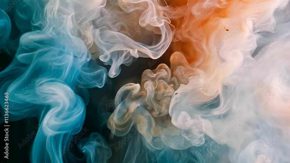 Elegant Blue Smoke Swirls in Dark Backgrounds with Fire Flame Patterns Elegant Blue Smoke Swirls in Dark Backgrounds with Fire Flame Patterns