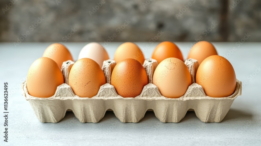 Sustainable Packaging Materials Biodegradable egg cartons - Cartons made from biodegradable materials for packaging eggs Isolated solo on plain background Sustainable Packaging Materials Biodegradable egg cartons - Cartons made from biodegradable materials for packaging eggs Isolated solo on plain background