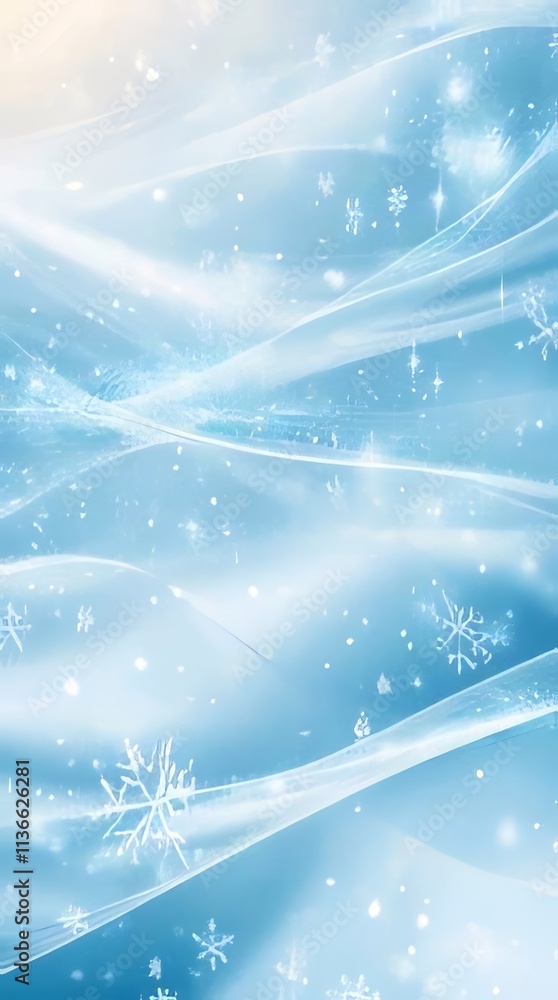Light blue snowy winter backdrop with abstract swirls. Light blue snowy winter backdrop with abstract swirls.