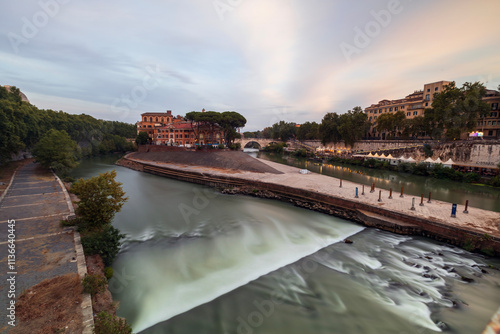 Εκτύπωση καμβά Isola Tiberina a Roma