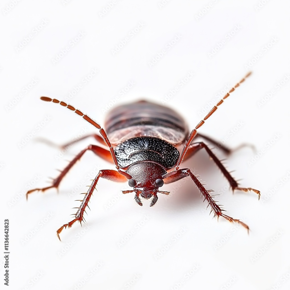 A bed bug on a white background A bed bug on a white background