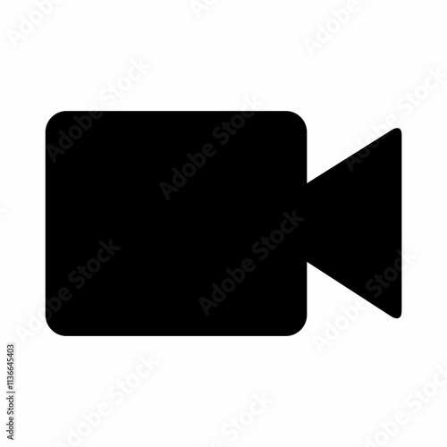 Cinema camera icon. Vector image