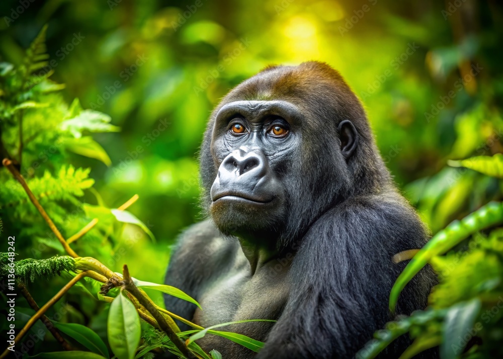 Tilt-Shift Gorilla Thinking, Miniature Primate, Wildlife Photography, Creative Animal Photo, Surreal Animal Image, Miniature World, Funny Gorilla Tilt-Shift Gorilla Thinking, Miniature Primate, Wildlife Photography, Creative Animal Photo, Surreal Animal Image, Miniature World, Funny Gorilla
