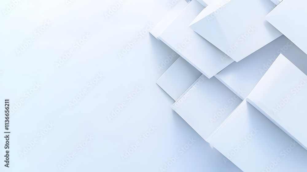 Abstract White Geometric Shapes Design Background Abstract White Geometric Shapes Design Background