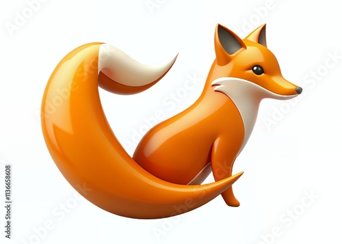 fox cartoon character Art design logo animal photo