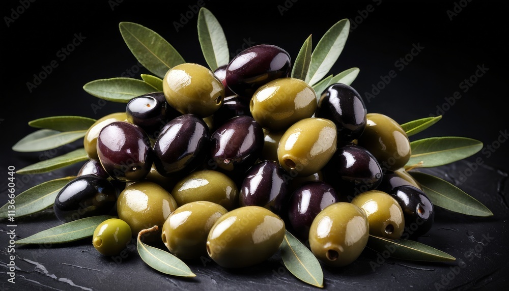 Olive Fresh Fruit Natural Healthy Vitamin Food Close Up Olive Fresh Fruit Natural Healthy Vitamin Food Close Up