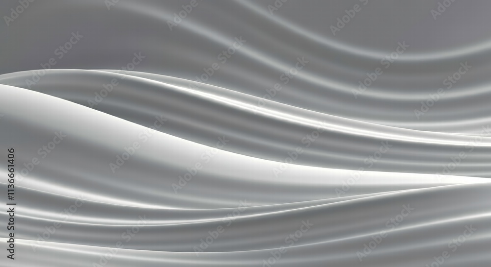 Fluid Abstract: A mesmerizing study in abstract art, showcasing the graceful flow of a white satin fabric against a soft grey backdrop. Fluid Abstract: A mesmerizing study in abstract art, showcasing the graceful flow of a white satin fabric against a soft grey backdrop.
