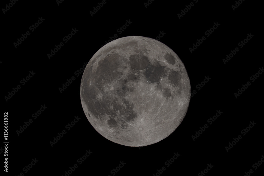 Full moon on night black sky, moon isolated on night sky Full moon on night black sky, moon isolated on night sky