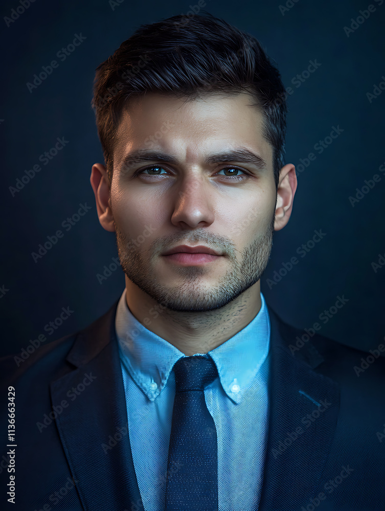 custom made wallpaper toronto digitalMale portrait ID card photo on gray background