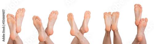 Принти на полотні Bare feet crossed