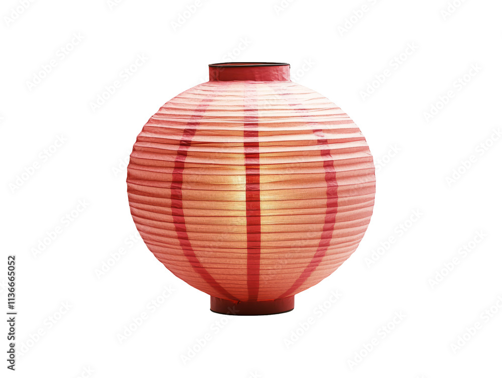 Red Paper Lantern on Transparent Background Isolated View for Decoration Red Paper Lantern on Transparent Background Isolated View for Decoration