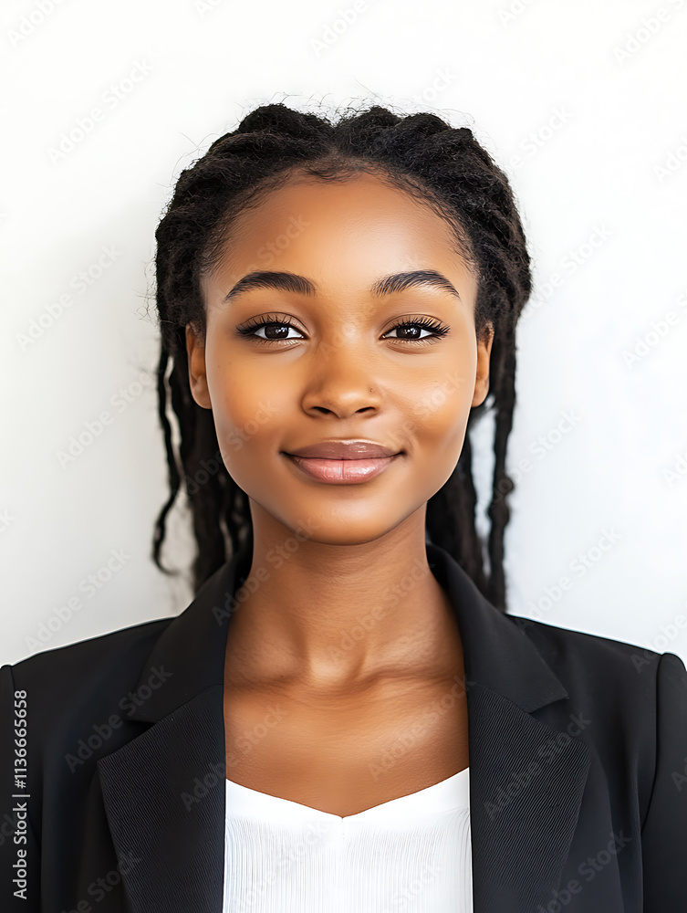 custom made wallpaper toronto digitalFemale portrait ID card photo on white background