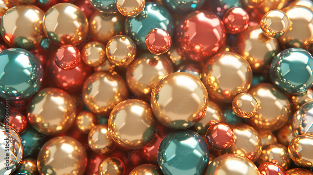 Shiny colored balls abstract background Shiny colored balls abstract background
