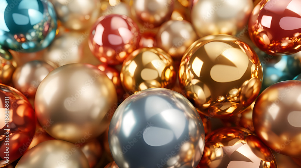 Shiny colored balls abstract background Shiny colored balls abstract background