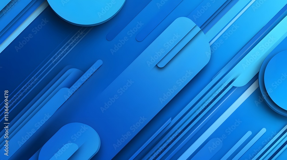 Abstract Blue Geometric Shapes Background Design Abstract Blue Geometric Shapes Background Design
