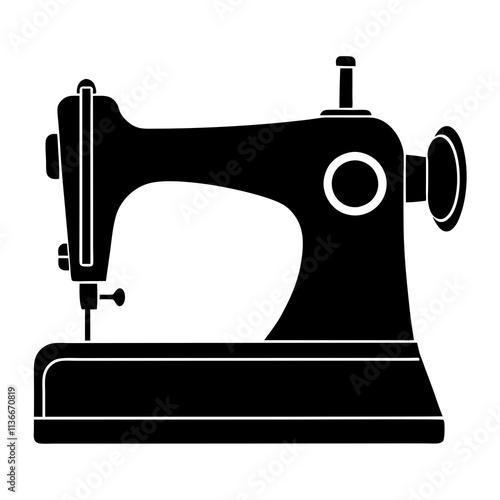 sewing machine clip art vector illustration