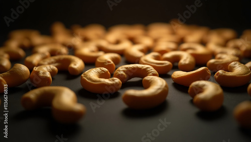 Cashews: Delicious, crunchy, and nutritious nuts. Perfect for healthy snacking, cooking, or gourmet treats. Enjoy roasted, salted, or raw for any occasion. photo