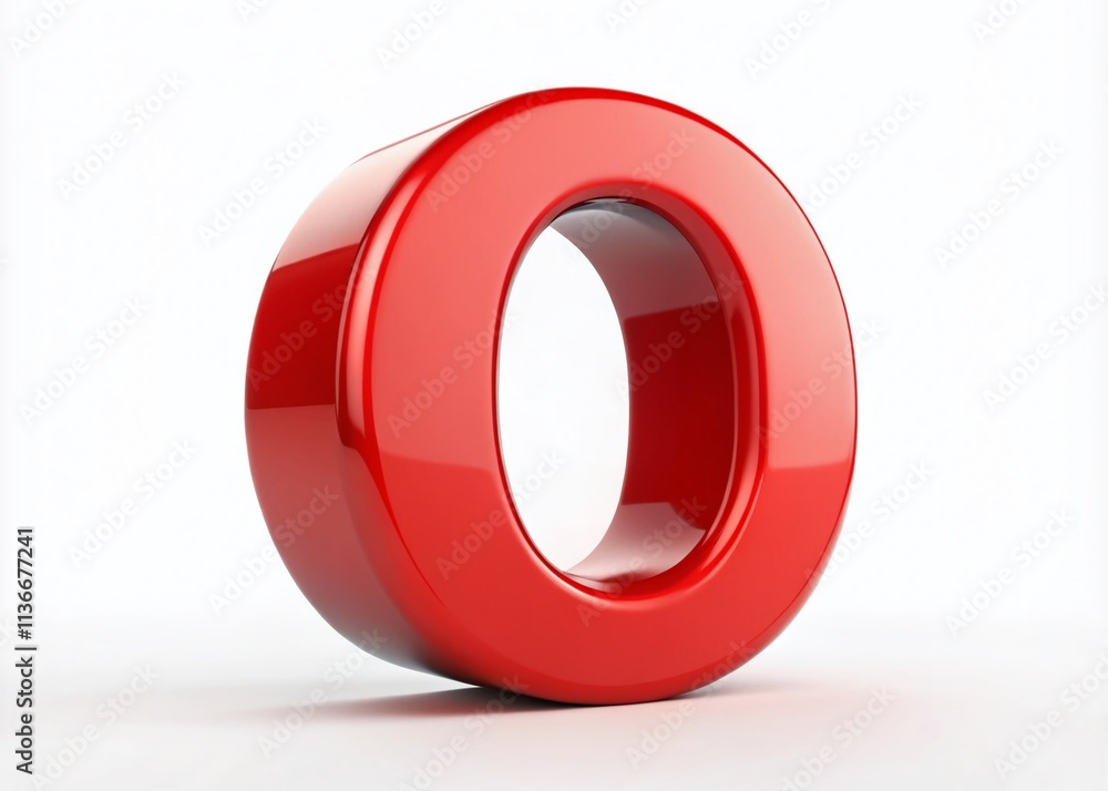 Vibrant Red Letter O in Three Angles: 3D Render Illustration Isolated on White Background, Showcasing Food Photography Inspiration and Culinary Creativity Vibrant Red Letter O in Three Angles: 3D Render Illustration Isolated on White Background, Showcasing Food Photography Inspiration and Culinary Creativity