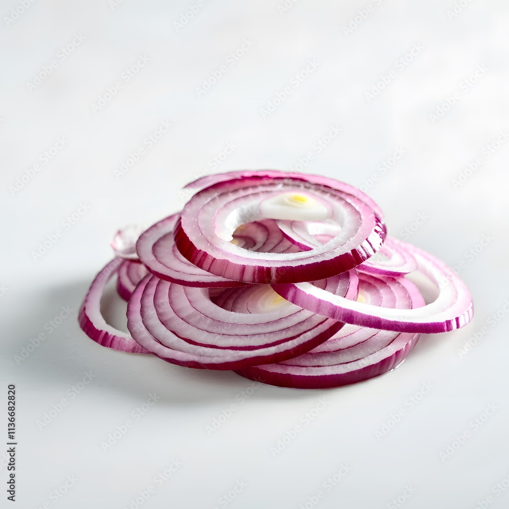 Fototapeta premium Sliced Purple onion 