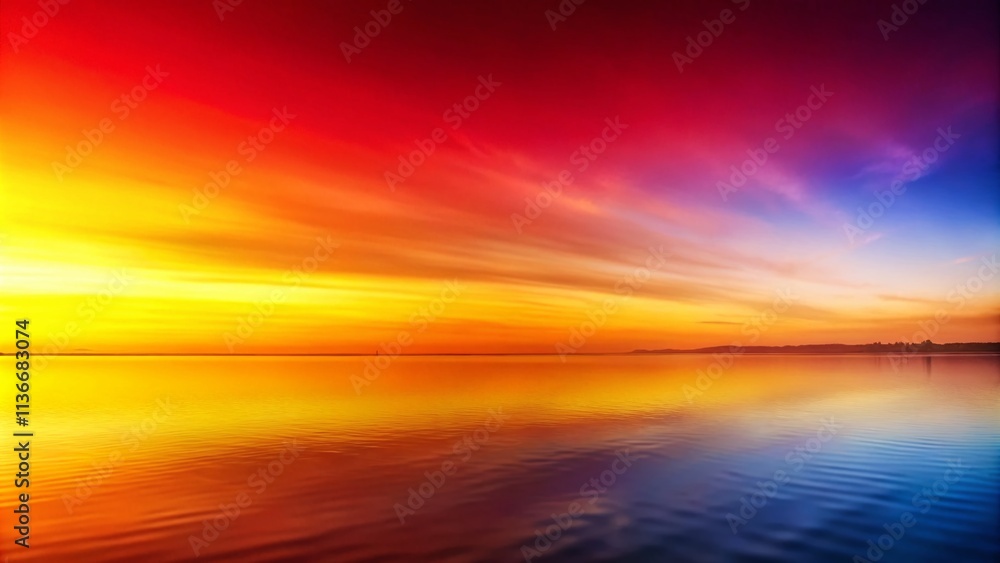 Fototapeta premium Vibrant Yellow and Red Gradient Background for App and Web Design - Perfect for Banners, Greeting Cards, and Illustrative Visuals