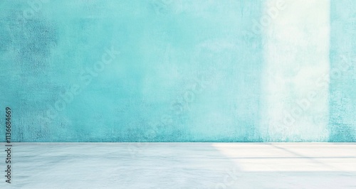 Pastel Pale Turquoise Gradient Background with Minimalist Design