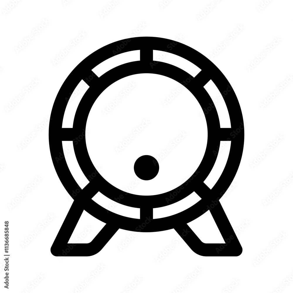 Beer barrel icon isolated on white background, beverage, drink, vector illustration Beer barrel icon isolated on white background, beverage, drink, vector illustration