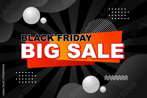 sale banner promotion black friday with abstract shape and gradient color for advertisement and promotion