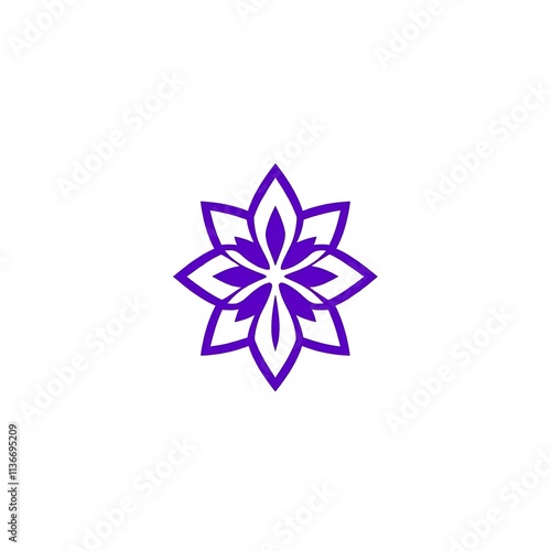 Purple Floral Mandala Design 