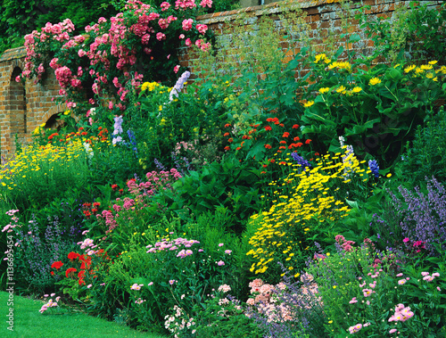 Flower border in a Walled Garden