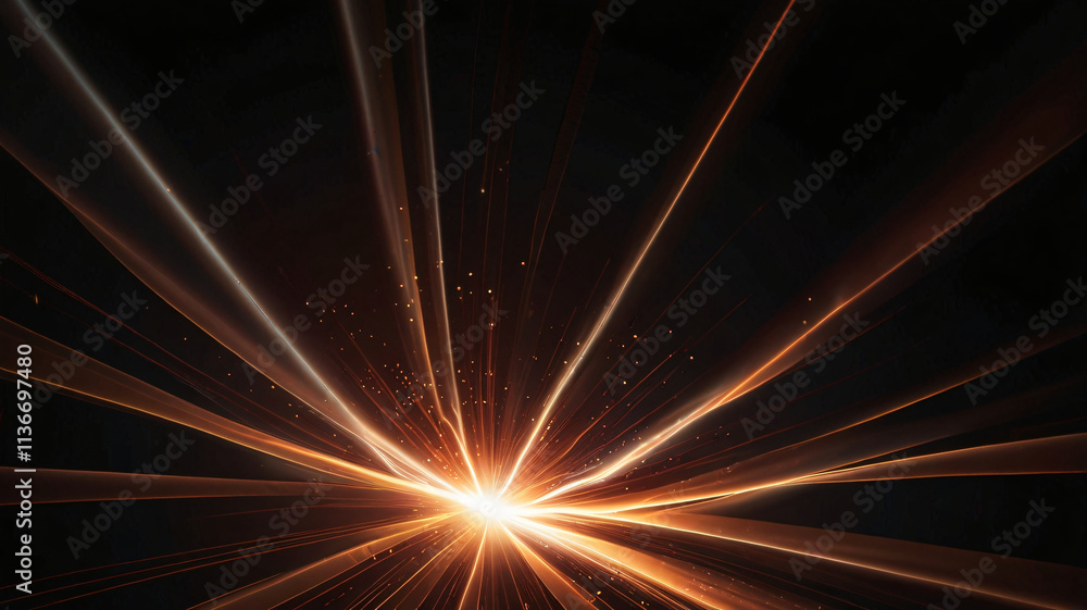 Obraz premium Abstract light burst with ray
