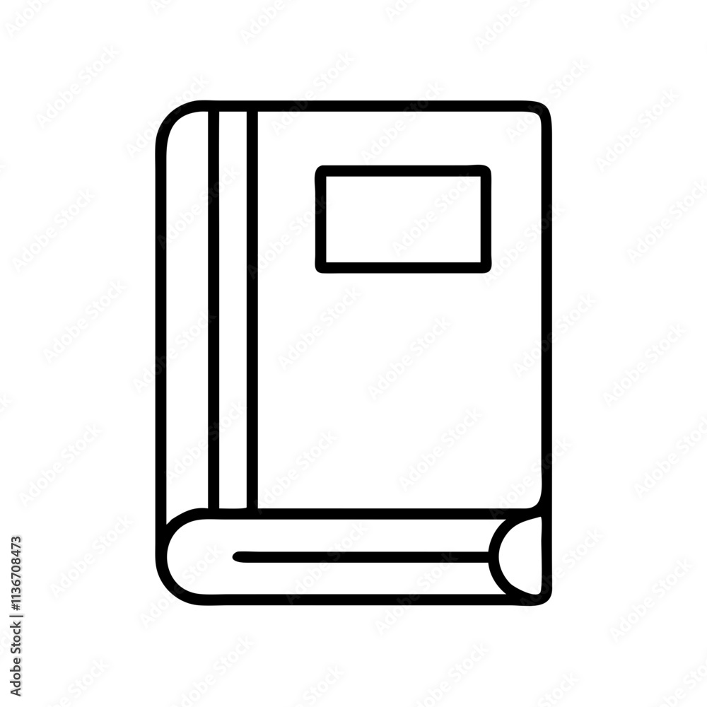 leather bound book icon, book lovers day line art, book lovers day icon - simple black line art icon of leather bound book, for book lovers day celebrations. book lovers day vector art. leather bound book icon, book lovers day line art, book lovers day icon - simple black line art icon of leather bound book, for book lovers day celebrations. book lovers day vector art.