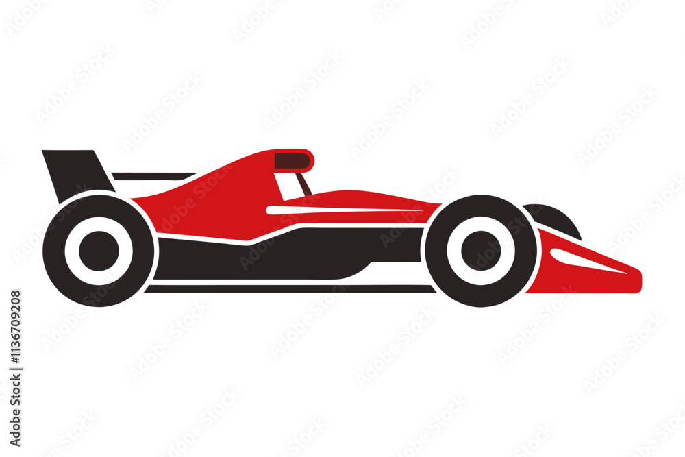 Obraz premium red racing car