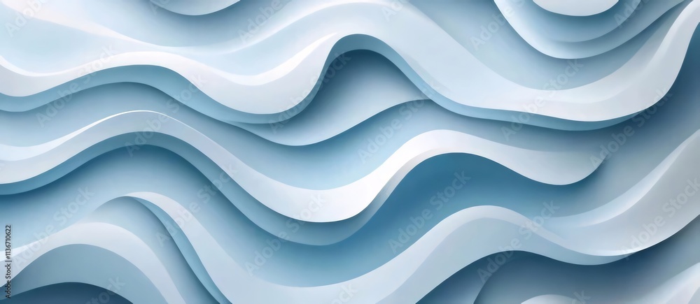 Abstract blue wavy layered pattern background. Abstract blue wavy layered pattern background.