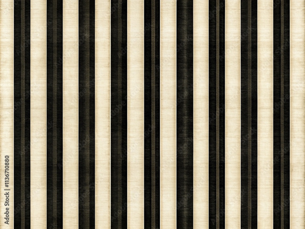 Fototapeta premium Vintage Style Photography of Black and White Horizontal Stripes Pattern with a Classic Touch for Textile and Interior Design Applications