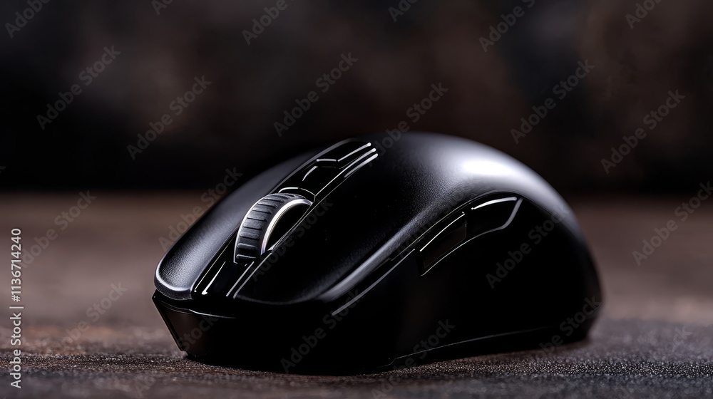 A close up of a computer mouse on a table A close up of a computer mouse on a table