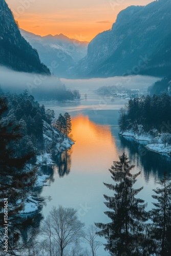 Sunset over rolling hills with wildflowers blooming in the foreground during springtime